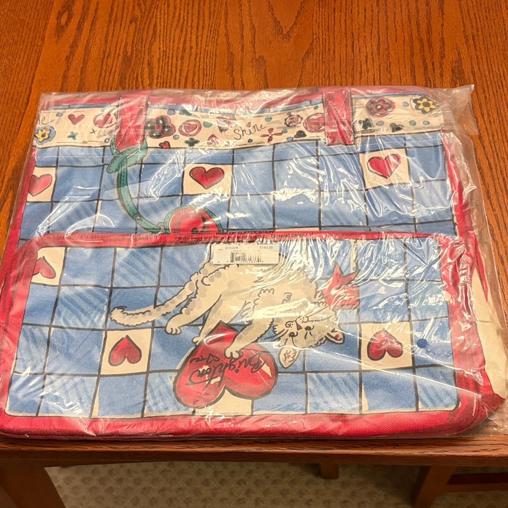 Brighton Colorful Cat Print Tote Bag